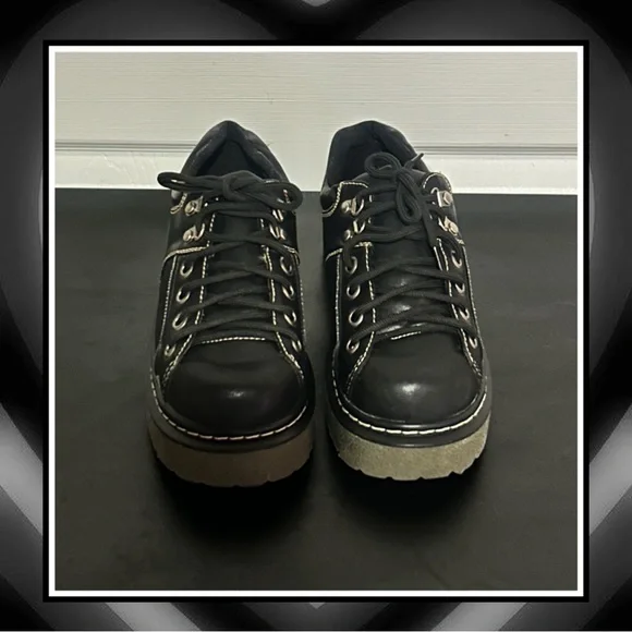 Vintage 90s Chunky Platform Grunge Oxfords - Picture 4 of 4